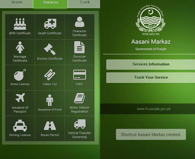 Punjab Govt launches Asani Markaz App, a window action 